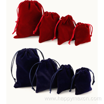 Customize Logo Jewelry Velvet Bag With Printing Suede